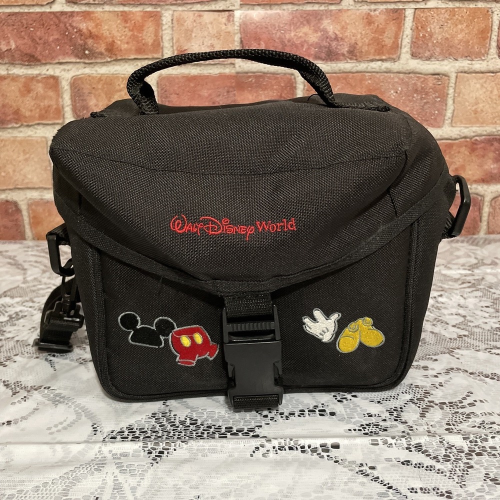 Camcorder Walt Disney World Mickey Mouse Camera Bag Black Canvas Vacation Bag